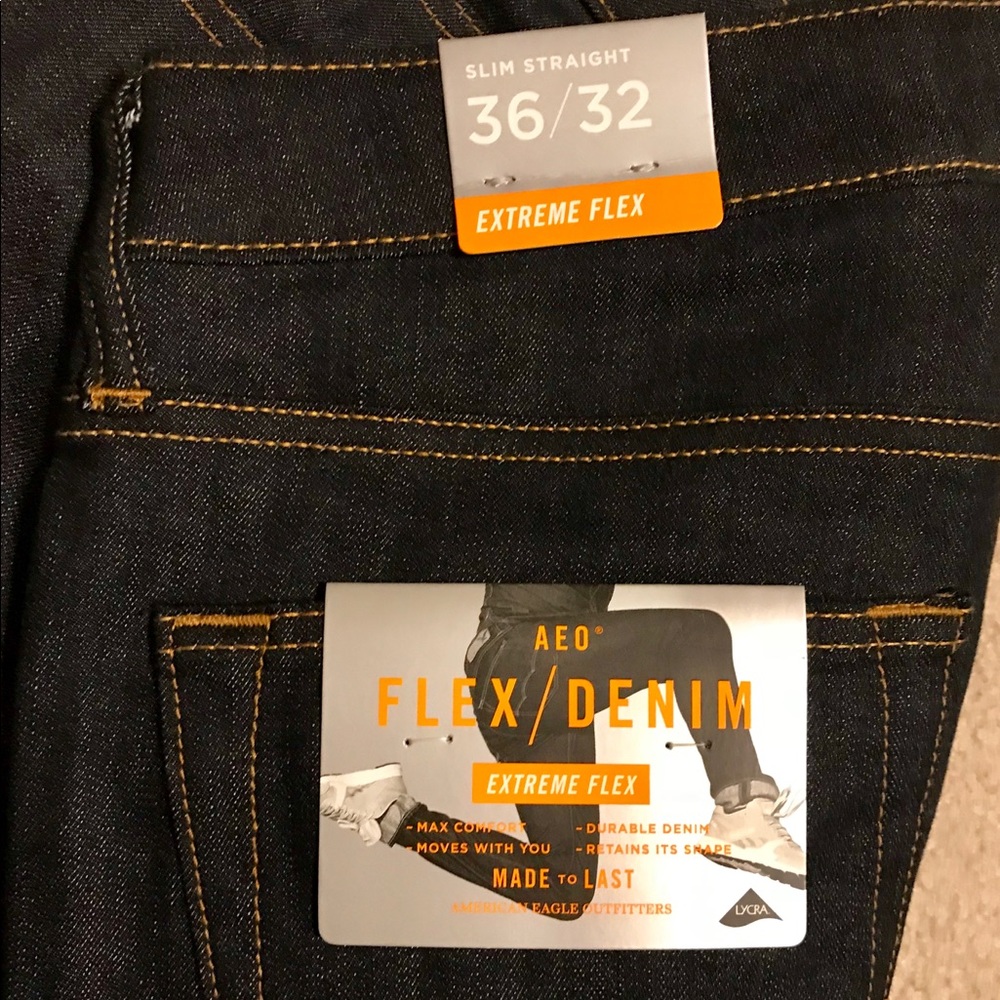 AE slim straight jeans